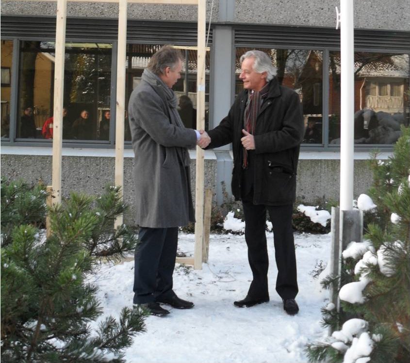 Bert Otten en Peter Pinkhaar bij opening H164