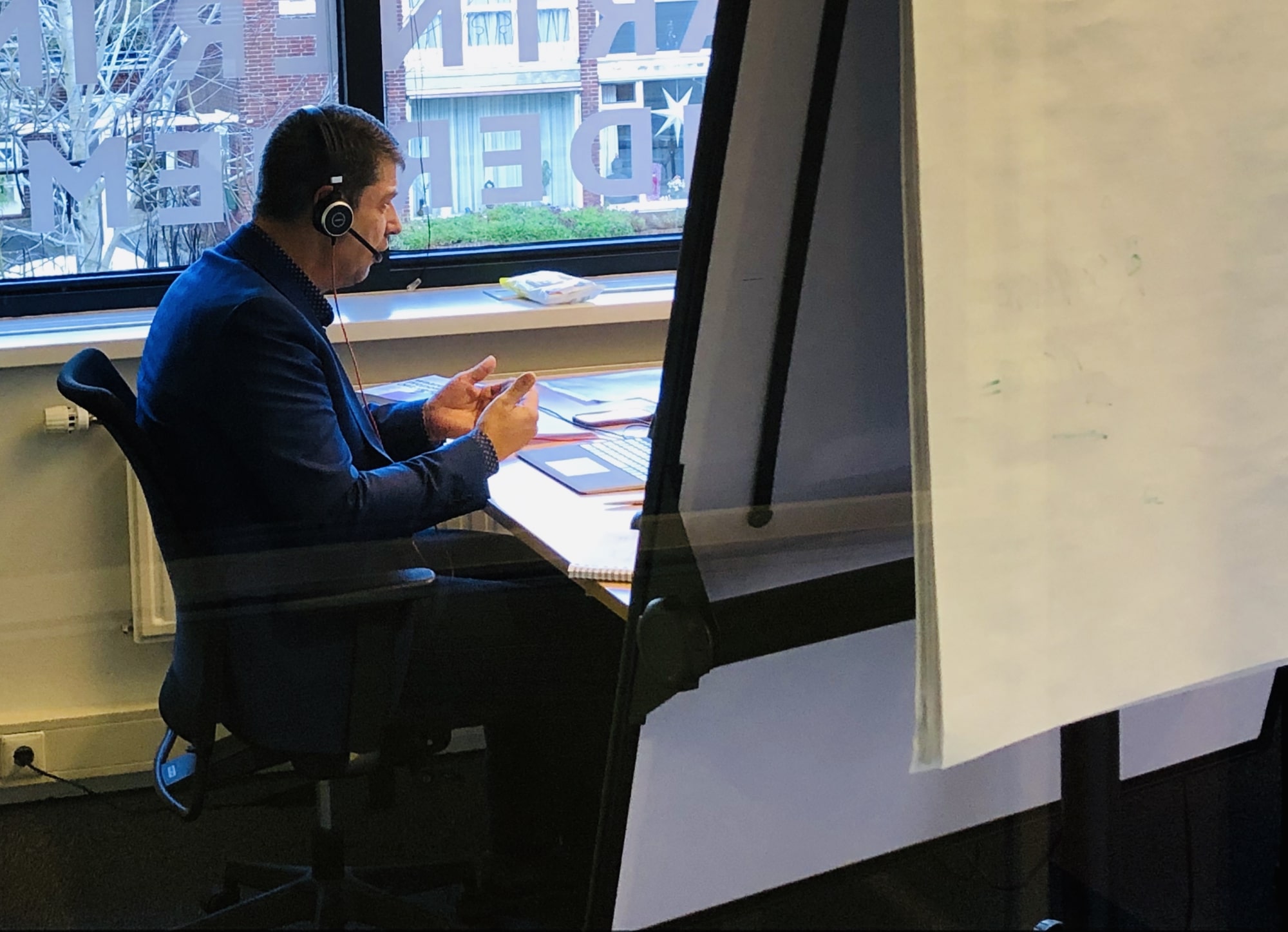 Bert geeft online training