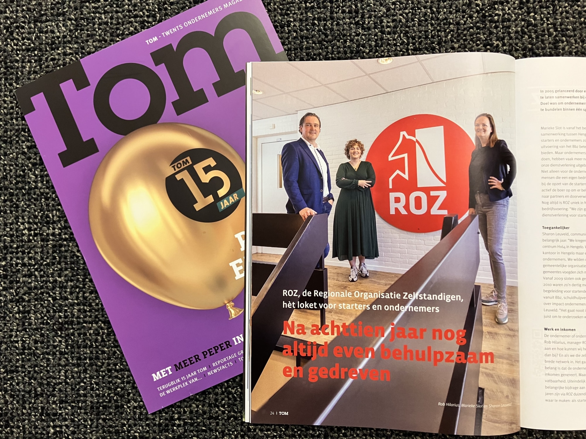 ROZ in TOM magazine